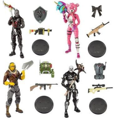 McFarlane Toys Fortnite Premium Series 1 Raptor, Cuddle Team Leader ...