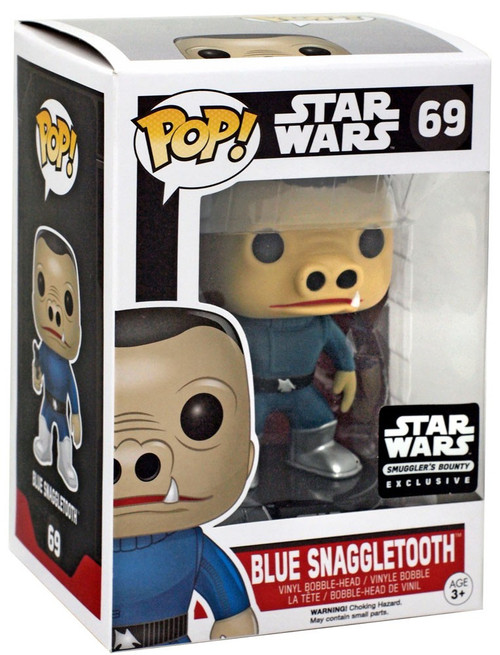 FunkoPop！69 BLUE SNAGGLE TOOTH 限定版 Funko Star Wars The Force Awakens POP Star Wars Blue Snaggletooth