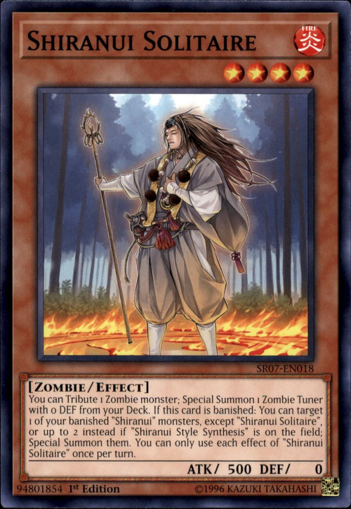YuGiOh Structure Deck Zombie Horde Single Card Common Shiranui Solitaire  SR07-EN018 - ToyWiz