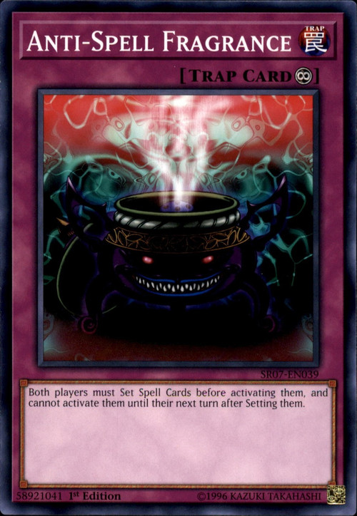 anti zombie deck yugioh Yu-Gi-Oh! - Anti-Spell Fragrance - SR07-EN039 - Common - 1st Edition Mint / near mint condition trading card FULL Combo Breakdown Optimized