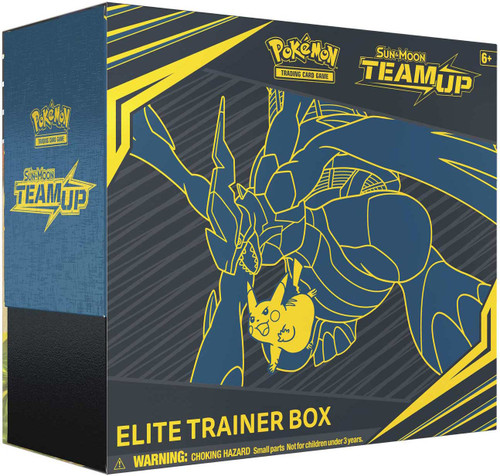 Pokemon Sun Moon Team Up Zekrom Pikachu Elite Trainer Box 8 Booster Packs,  65 Card Sleeves More Pokemon USA - ToyWiz