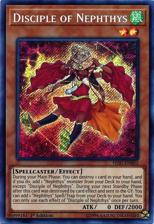 YuGiOh Hidden Summoners Single Card Secret Rare Disciple of Nephthys  HISU-EN002 - ToyWiz