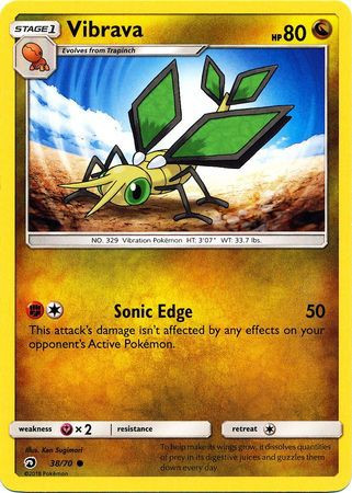 Vibrava (38/70) [Sun & Moon: Dragon Majesty] Near Mint