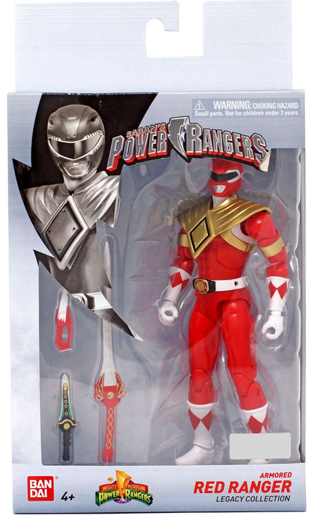 Power Rangers Mighty Morphin Legacy Armored Red Ranger Exclusive Action  Figure