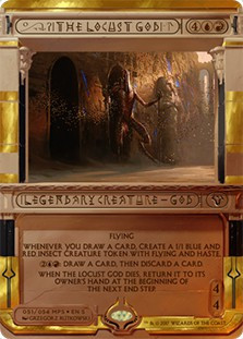 mtg amonkhet god cards Wrath of (Invocation) [Amonkhet Invocations] Age Group The Locust God | Masterpiece