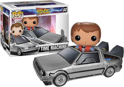 Funko Back to the Future POP Rides Time Machine Delorean Vinyl