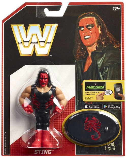 WWE Wrestling Retro Sting Action Figure Red Face Mattel Toys - ToyWiz