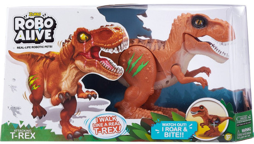 Robo Alive Attacking T-Rex Series 2 Dinosaur Toy by ZURU 