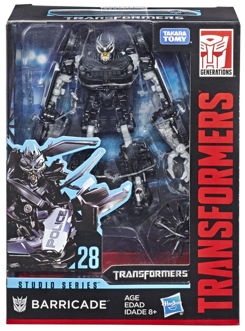 Hasbro Transformers - La Vendetta Del Caduto: Action Figure Deluxe Interrogator Barricade, Decepticon, Si Trasforma Da Robot A Macchina Della Polizia Saleen S281