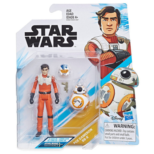 Star Wars Resistance Poe Dameron BB-8 3.75 Action Figure 2-Pack