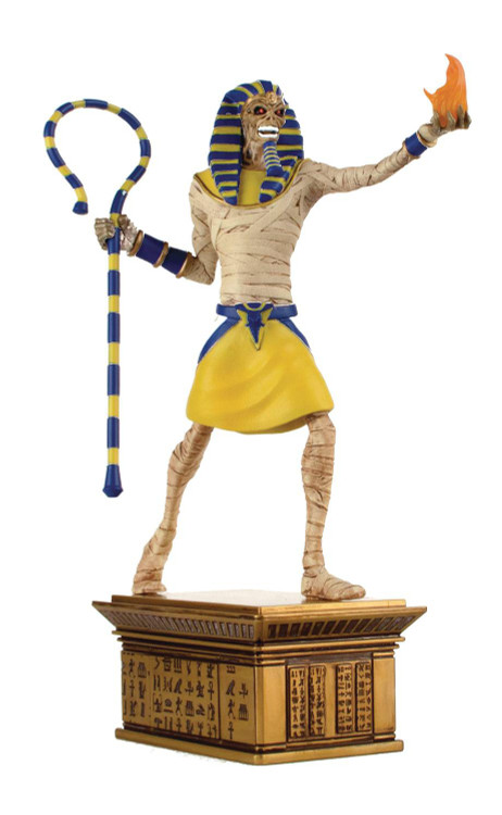 Iron Maiden Eddie フィギュア Iron Maiden Legacy of the Beast Pharaoh Eddie 13 Statue - ToyWiz