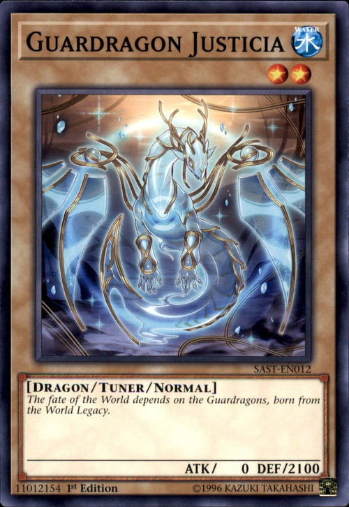 YuGiOh Savage Strike Single Card Common Guardragon Justicia SAST-EN012 - ToyWiz YuGiOh Savage Strike Single Card Common Guardragon Justicia SAST-EN012 - ToyWiz