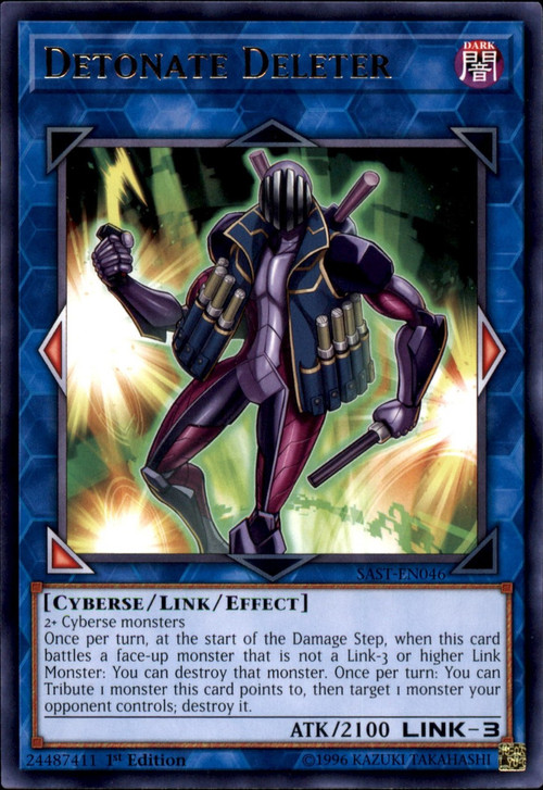 YuGiOh Savage Strike Single Card Rare Detonate Deleter SAST-EN046