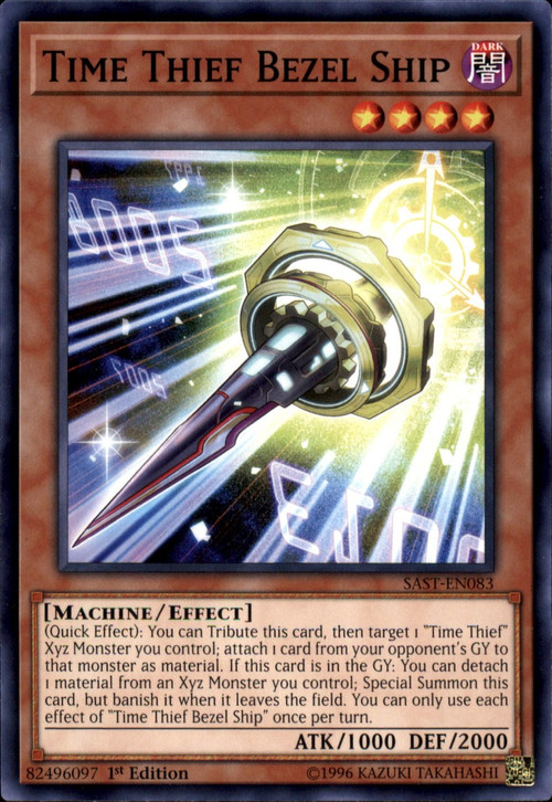 Yu-Gi-Oh! Time Thief Bezel Ship - SAST-EN083 Common 1st Edition (Savage Strike) - View #8