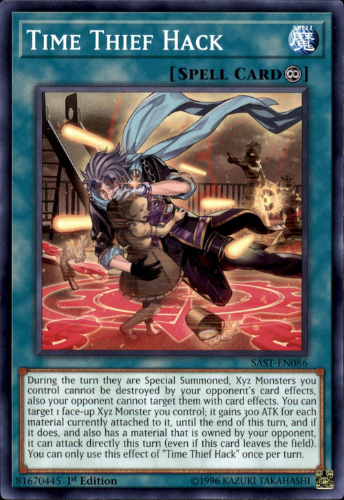 yugioh time thief cards Yu-Gi-Oh! - Regulator - SAST-EN084 - Savage Strike - First Edition Mint / near mint condition trading card CoreTCG - Time Thief Startup