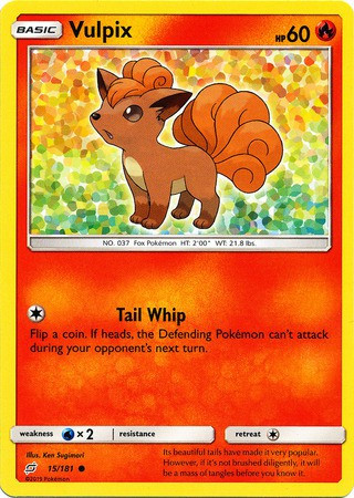 Pokemon Trading Card Game Sun & Moon Team Up Common Vulpix #15