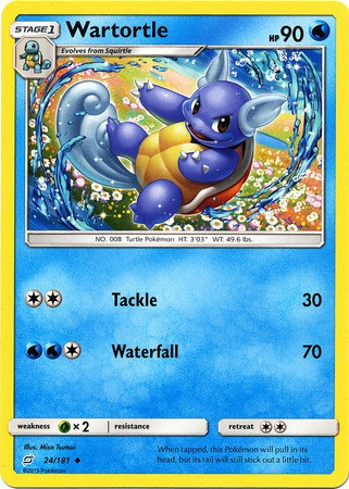 turtle pokemon card Poke Basic Weakness Pokemon Trading Card Game Sun