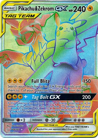 Image result for Pikachu and Zekrom (Secret) - Team Up