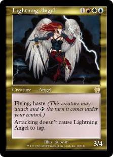 Magic The Gathering Apocalypse Single Card Rare Lightning Angel