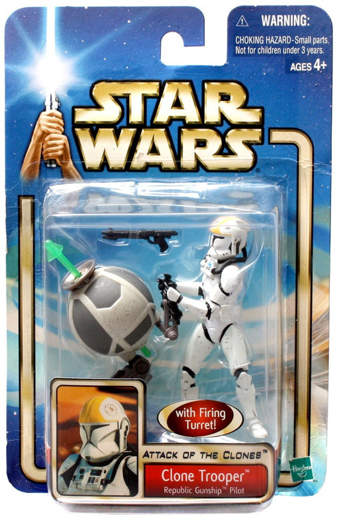 Star Wars Attack Of The Clones Saga 2002 Clone Trooper 3 75 Action Figure Republic Gunship Pilot Hasbro Toys Toywiz - utapau turret roblox