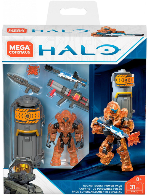 Halo Rocket Boost Power Pack Set Includes Spartan Mega Construx