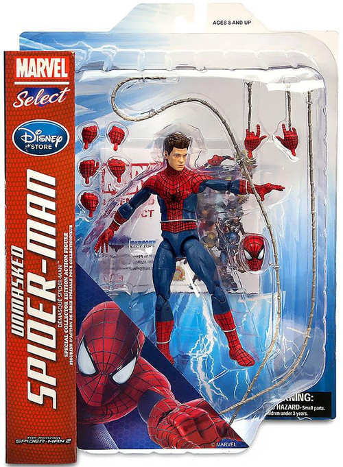 Amazing Spider-Man 2 Marvel Select Unmasked Spider-Man Exclusive