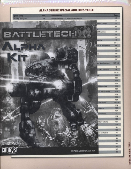 BattleTech Alpha Strike Kit Board Game Accessory Book Catalyst Game ...