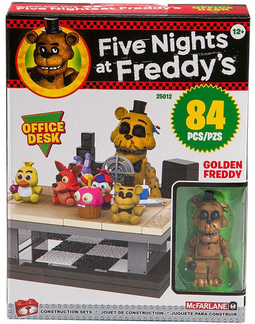 Mcfarlane Toys Five Nights At Freddys Office Desk Build Set Golden Freddy Toywiz - finding the secret golden freddy roblox fredbears world of fantasy