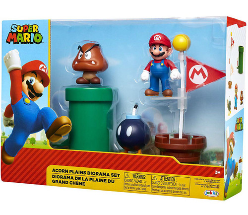 World of Nintendo Super Mario Classic Acorn Plains 2.5 Diorama Set