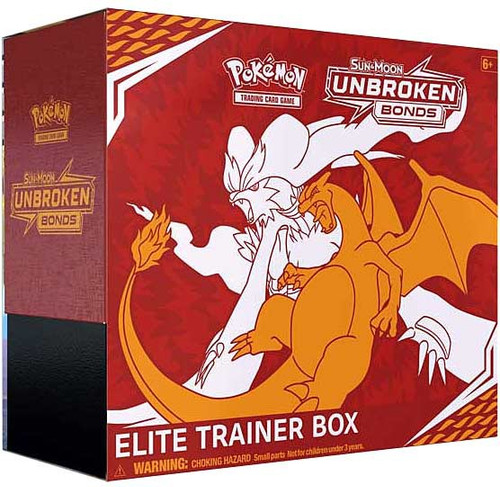 Pokemon Sun Moon Unbroken Bonds Reshiram Charizard Elite Trainer