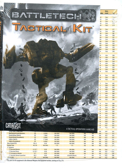 BattleTech Tactical Kit Board Game Accessory Book Catalyst Game Labs ...