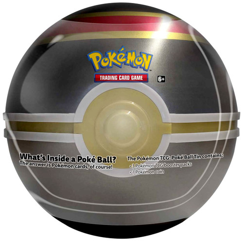 【希少！】ポケモンカードゲーム POKE BALL TIN ムーンボール Pokemon 2019 Luxury Ball Pokeball Tin Set 3 Booster Packs Coin