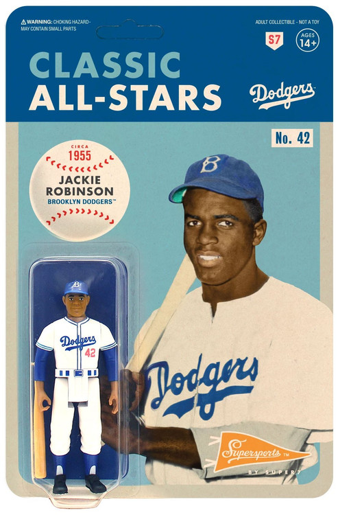 Mlb Brooklyn Dodgers 3.75 Classic Reaction Action Figure - Roy