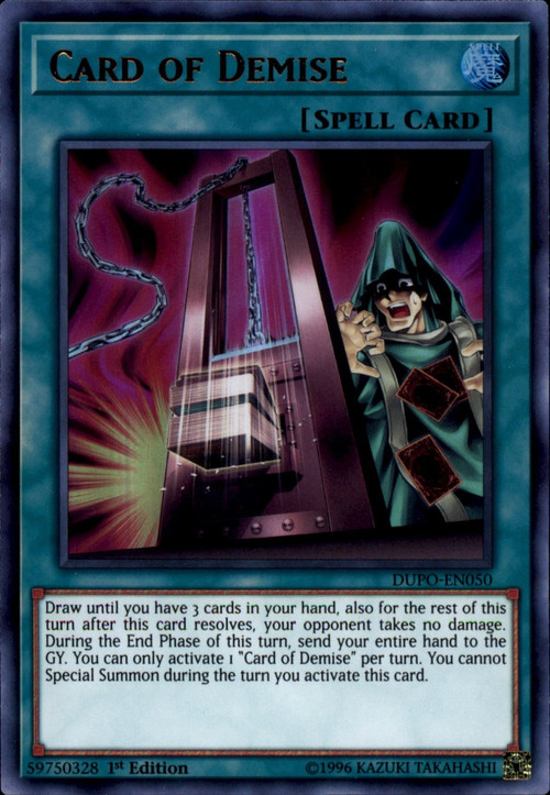 yugioh card of demise anime Card of Demise (anime) | Yu-Gi-Oh! Wiki