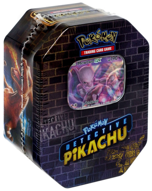 mewtwo pokemon detective pikachu card Pokemon Detective Pikachu Detective Pikachu Exclusive Tin Set Mewtwo Pokemon USA