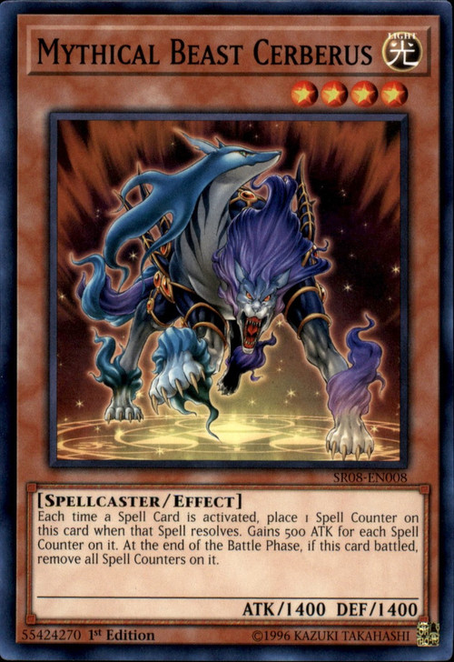 cerberus deck yugioh Yu-Gi-Oh! - Mythical Beast - SR08-EN008 - Common - 1st Edition while you control a D/D monster other than D/D Cerberus MP Yugioh Mythical Beast Cerberus