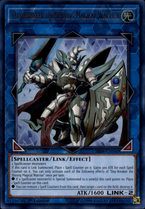 yugioh warrior spellcaster deck YuGiOh Structure Deck: Order of the Spellcasters Ultra Rare Day-Breaker the  Shining Magical Warrior SR08-EN040