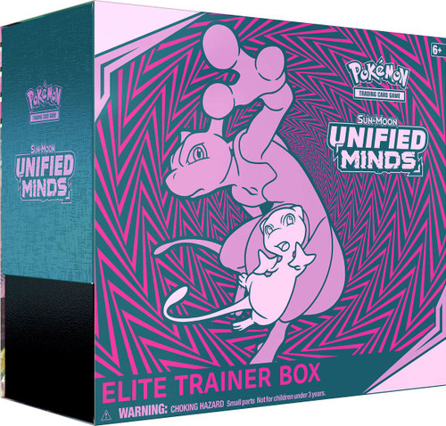 Pokemon Sun Moon Unified Minds Mew Mewtwo Elite Trainer Box 8 Booster  Packs, 65 Card Sleeves, 45 Energy Cards More Pokemon USA - ToyWiz