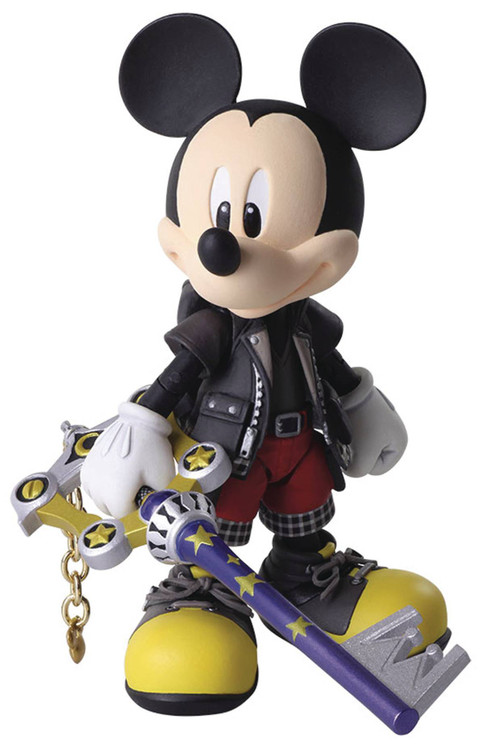 Disney Kingdom Hearts Iii Bring Arts King Mickey Mouse Action Figure Bandai Japan Toywiz