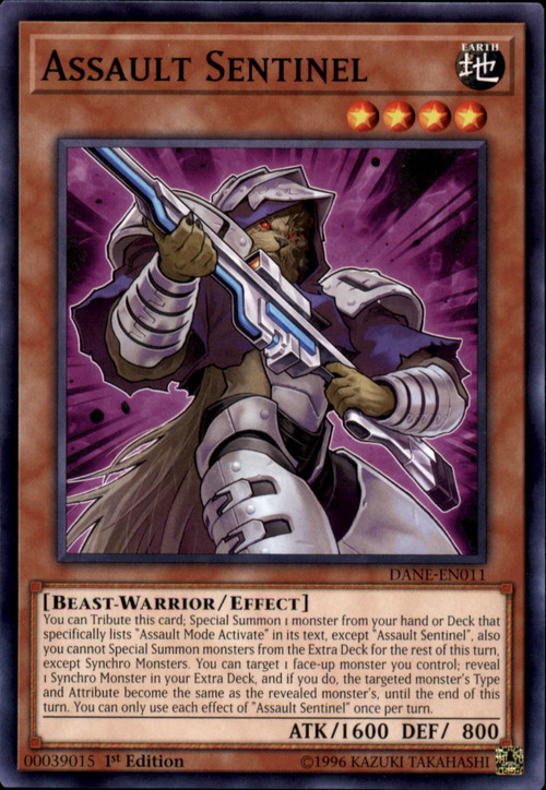 YuGiOh Dark Neostorm Single Card Common Assault Sentinel DANE