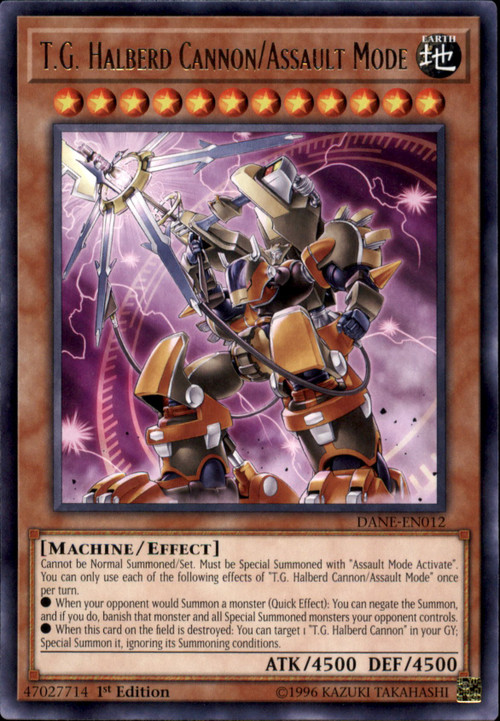 Yu-Gi-Oh! - TG Halberd Cannon/Assault Mode - DANE-EN012 - Raro - Edición Ilimitada - Dark Neostorm
