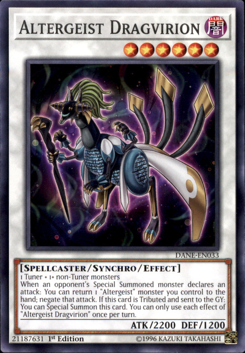 YuGiOh Dark Neostorm Single Card Common Altergeist Dragvirion DANE