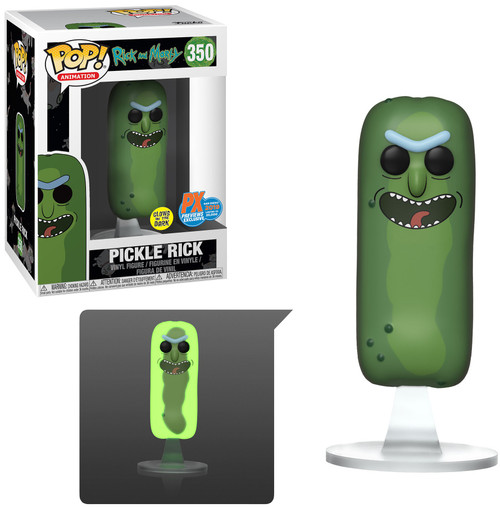 Funko Rick Morty POP Animation Pickle Rick Exclusive Vinyl Figure