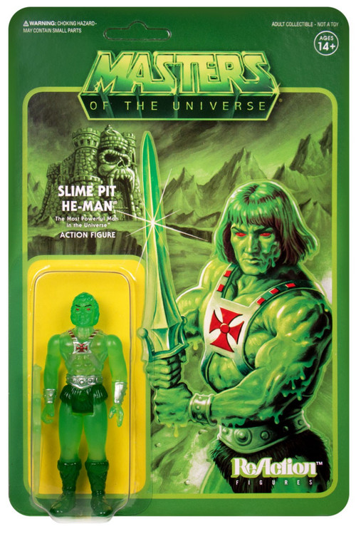 Motu Masters Zubehör Er-man Slime Pit Waffen Set Schwert Schild Axt Repro 2