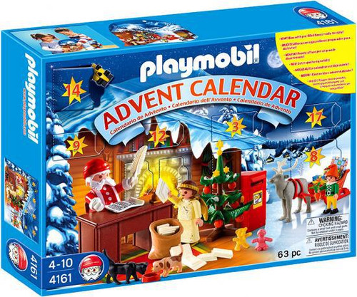 Playmobil Advent Calendar Christmas Post Office Set 4161 Damaged