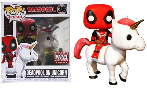Funko Marvel Deadpool POP Rides Deadpool on Unicorn Exclusive 