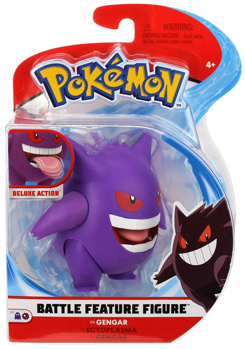 Pokemon Battle Feature Gengar 4.5 Action Figure Wicked Cool Toys