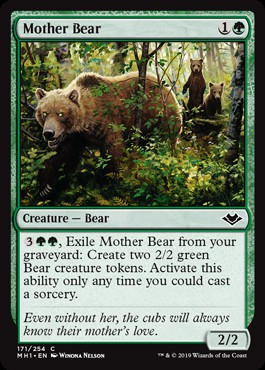 mtg cards with bears in the art mtgcustomcards Made this for a design contest where theme was to make a "Bear", a two mana 2/2, it didn't have to be a Bear creature predatory drive. mtg cards with bears in
