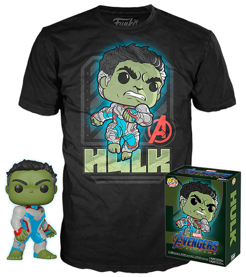 Funko Marvel Avengers Endgame POP Tees Hulk Exclusive Vinyl