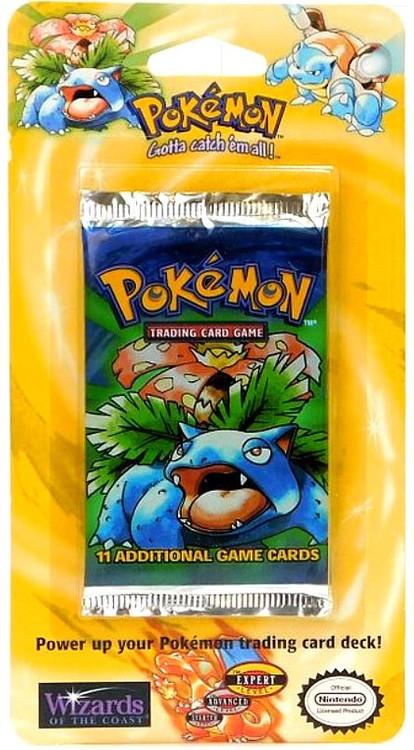 Pokemon Base Set Basic BLISTER Booster Pack 11 Cards, VENUSAUR